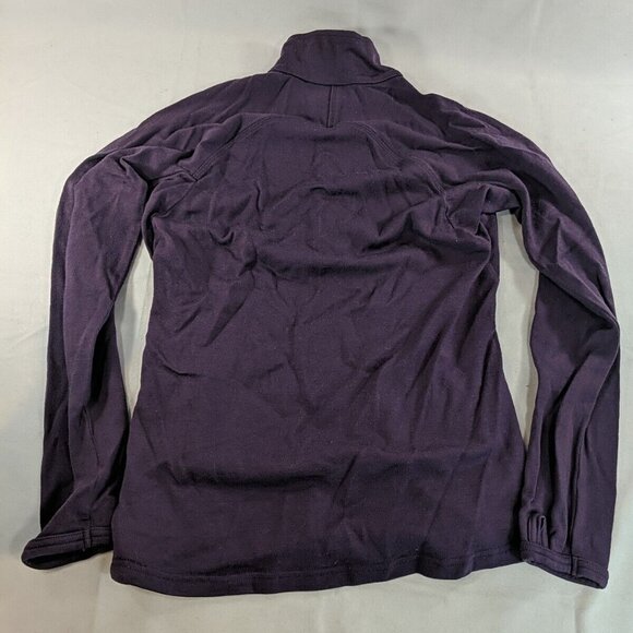Icebreaker Sport 320 Women XS Merino Purple 1/4 Zip Long Sleeve Shirt Sweater - Picture 12 of 13
